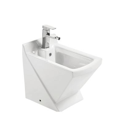 China Modern Popular Ceramic Toilet Seat Bidet Bathroom Design Floor Mounted Bidet For Women for sale