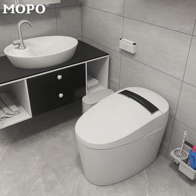 China Cheap Stylish Ceramic One Piece Smart Chinese Girl Automatic Operation Bidet Design Intelligent Price Toilet Toilet Seat for sale