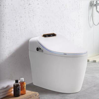 China Automatic Operation Bathroom Luxury Modern White Ceramic Electric Smart Toilet One Piece Smart Toilet for sale