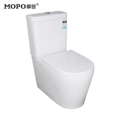 China Automatic Operation Hot Sale Bathroom Bidet Toilet Seat Watermark Black Two Piece Ceramic Toilet for sale