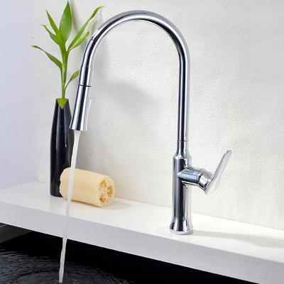 China Kitchen Thermostatic Faucet Faucet Faucets Hot And Cold Double Control Flexible And Rotatable Pull Down for sale