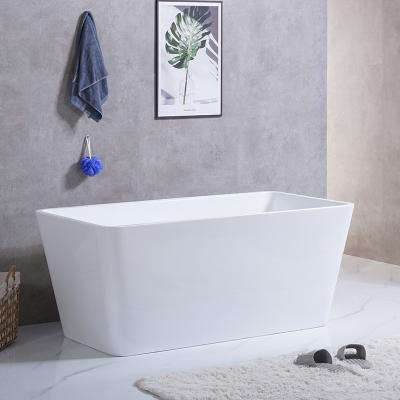 China Modern design household hotel ware free white color indoor free bathroom sanitary ware acrylic bath tub for sale