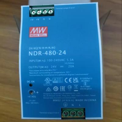 China PIT NDR-480-24 Power Supply 480W 24V PFC NDR-480-24 MID Changeover Integrated PFC Mount Enclosure Din Rail Switch Power Supply for sale