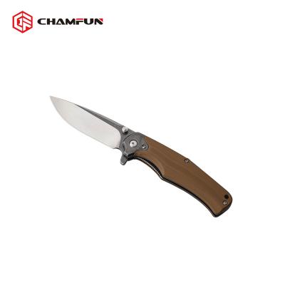 China Handle The Group of Ten, 9CR18 Stainless Steel Wash Blade Professional Hot Selling Folding Stone Pocket Knife Factory High Quality Knife for sale