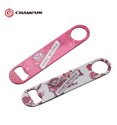 China Viable Colorful Design Spray Paint Stainless Steel Beer Bottle Opener For Sale for sale