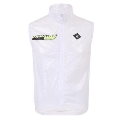 China Customize Bicycle Breathable Waterproof Top Water Repellent Vest Rainvest Logo Cycling Wear for sale