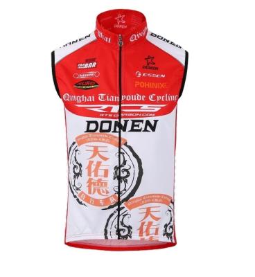 China Wearable Breathable Professional Cycling Clothing Vest Waterproof Cycling Warm Sweat for sale