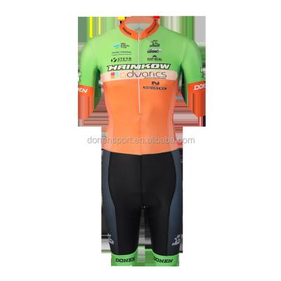 China Breathable Donen Hrinkow Customized Short Sleeve Skin Cycling Suit for sale