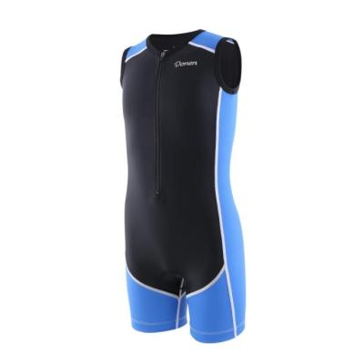 China Youth Triathlon Suit Breathable Customized Sleeveless Half Zip Cycling Wear Unisex Triathlon Suits for sale