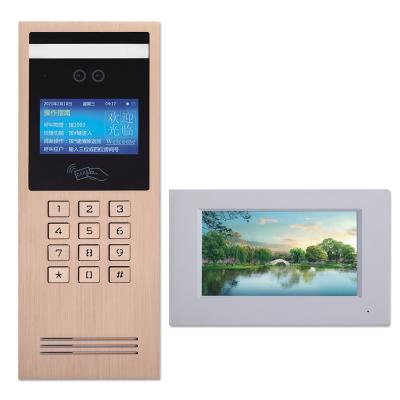 China Motion Detection 4.3 Inch Apartment Ring Building Video Door Phone Access Control Smart Metal IP Waterproof Digital Intercom for sale