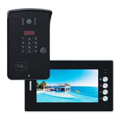 China Open/Monitoring/Internal Video Calling/Recording Door Phone 2022 Small Scale Intercom Waterproof 7 Inch TFT Touch Screen Ring Video Door Bell For Villa Apartment for sale