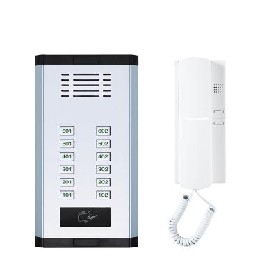 China Professional waterproof/waterproof door audio phone for audio intercom ring doorbell building phone with low price CAT 5 access control system for sale