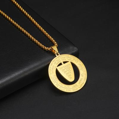 China New Totem Religious Muslim Religious Necklace Fashion Arab Islamic Allah Men's Sweatshirt Necklace for sale