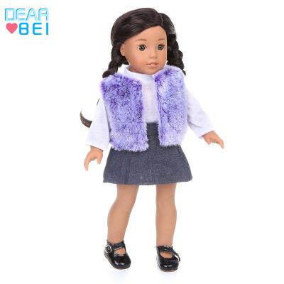 China 18inch dolls& 43cm Baby Dolls Fashion Plush Cape + 18-Inch Set of Short Skirt + T-Shirt American Girl Dress Up Costume Doll Creative Clothes for sale