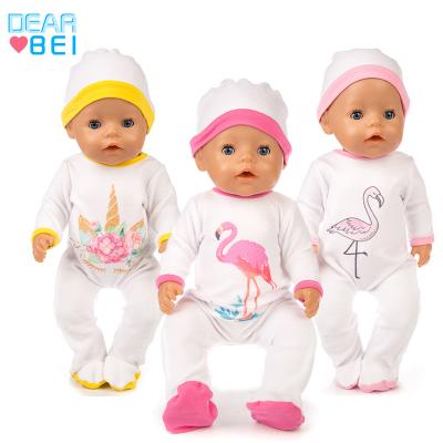 China 18inch dolls& 43cm Baby Dolls Cartoon Animal 18 Inch American Girl Doll Clothes American Girl Hat + Overalls Doll Set for sale