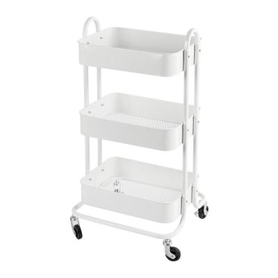 China Wholesale Style 3 Tier Quality U Storage Cart Stocked Utility Cart for sale