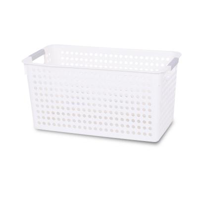 China Wholesale High Quality Hard Storage Baskets Basket Kitchen Basket Plastic White Stocked,Multifunctional pp Stocked,pp 1PCS for sale