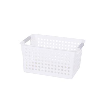 China Hot Selling Practical Hard Plastic Folding Household Storage Basket for sale