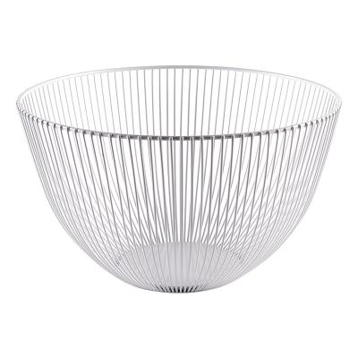 China Cheap High Quality Stocked Wire Mesh Bowl Fruit Basket for sale