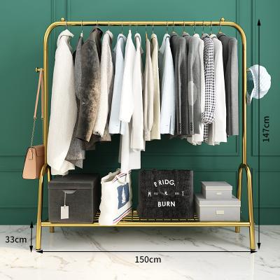 China Simple Tending Multi-Functional Bedroom Clothing Rack DS Hard Home Standard Garment Rack for sale