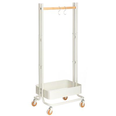 China DSH CLASSIC 2-Tier Kids Clothes Hanger Bedroom Hangers Storage Trolley Kids Hanger For Kids Clothes for sale