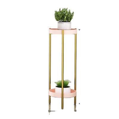 China Modern New Product High Quality 2 Tiers Flower Shelf Standing for sale