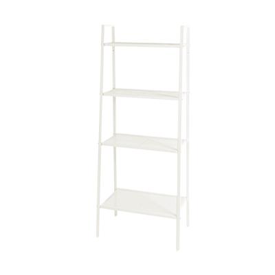 China Tough Durable 4 Tier White Metal Kitchen Storage Shelves Goods Shelves Flower Shelf for sale