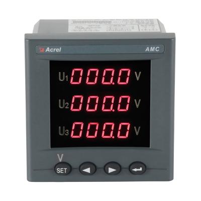 China Acrel AMC72-AV3 75 Square Volt Energy Meter 0.5 Square Digital Class Three Phase Volt Power Energy Meter With RS485 for sale