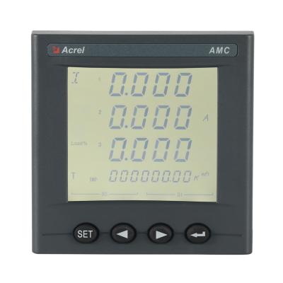 China Acrel AMC72L-E4/KC 72 Three Phase Multi Function Energy Monitoring Analyzer Electricity Meter LCD Display Square 75*75mm for sale