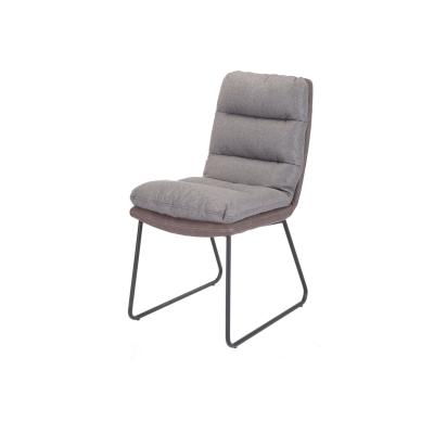 China Metal Leisure Dining Chair Reading Room Fabric Metal Legs Modern Nordic Leisure Dining Chair For Restaurant for sale