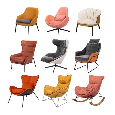 China Customizable Morden Chair Dining Chairs New Style Home Furniture Metal Legs Design Fabric Sofa Chair for sale