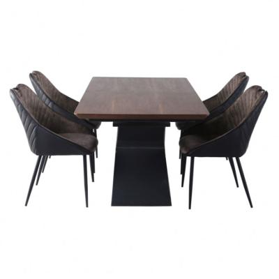 China (Size)Adjustable Modern Dining Table and Chairs Dining Table Set for Sale 4 Chair Dining Table Set for sale