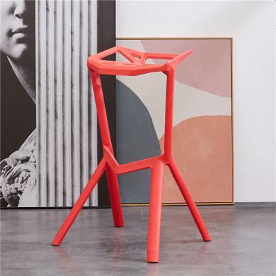 China High quality modern cafe use high plastic bar stool chairs for sale for sale