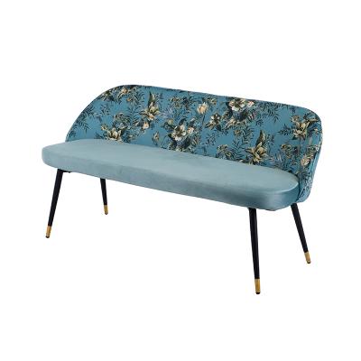 China Modern Design Modern Living Room Furniture Three Seats Luxury Velvet Sofa Bed Bench Chair Living Room Sofas for sale