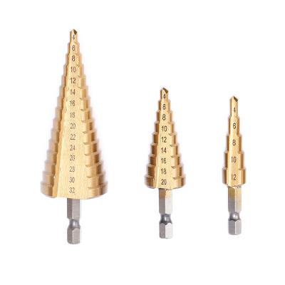 China Other High Quality Step Drill Big Three Straight High Speed ​​Steel Pieces In Blister for sale