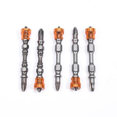 China Plastic Strong Magnetic Type B 65mm Slotted Screwdriver Bit Set Phillips Cross Screwdriver Bit Set for sale