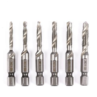 China Iron Online Store Hot Sale American 6pcs Tap Drill Bit HSS4241 High Speed ​​Steel For Iron Aluminum Copper for sale