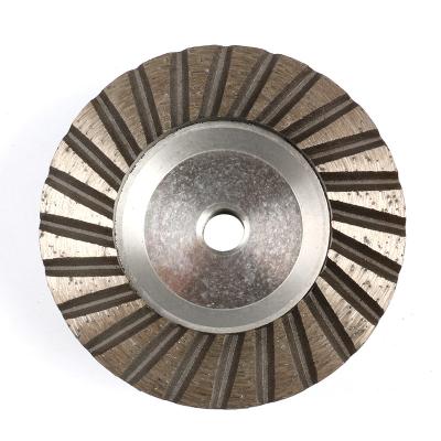 China Matrix Aluminum M14 Threaded Interface Corrugated Grinding Wheel 80/100 for sale