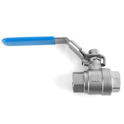 China Threaded 3 Inch Stainless Steel Ball Valve 1000WOG DN50 Hand Operation for sale