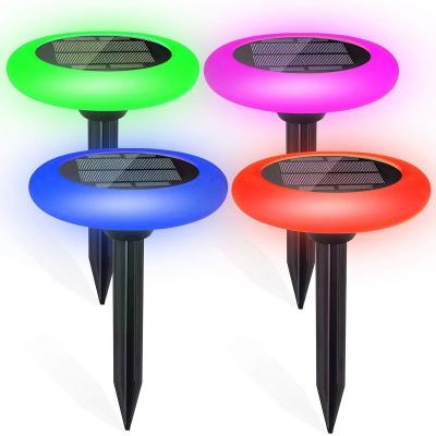 China Garden Ground Floor Yard Mini Waterproof RGB Portable Solar Garden Lights Lawn Light Outdoor LED Lamp Colorful Solar Lights for sale