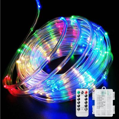 China Micro String RGB Color Garden Villa Landscape 120LED Tube LED Lights Merry Christmas Holiday Decoration String Light for sale