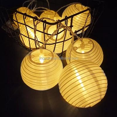 China Custom Solar Lantern Ball Garden Light 30 Decorative Led Fairy Solar String Lights Christmas Holiday Wedding Party Festoon for sale