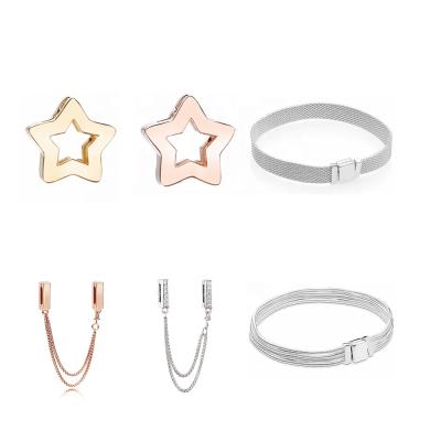 China 2018 Rose Gold Jewelry Woman New Product Ideas Bracelet Bracelets Rose Gold Bead Charm For Woman DIY Bracelet Making for sale