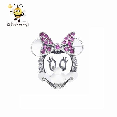 China Beads For Bracelet Making 925 Sterling Silver Animal Jewelry Clip Series Mouse Cartoon For Charm Bracelet Necklace 925 Jewelry for sale