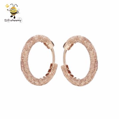 China Cross Cuff Rose Matte Brilliance Hearts Woman Earring Wholesale Hot Sale Ear Studs Circles For 2019 for sale