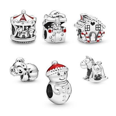 China SilverJewelry 2020 Christmas 925 Slovehoony charm red cc designer charms for Diy stich plata de ley 925 charms for sale