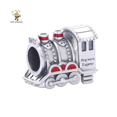 China Enamel Charms Jewelry Making Slovehoony Car Enamel Charms Jewelry Making 925 Silver Hogwarts Fast Train Charm 798624C01 for sale