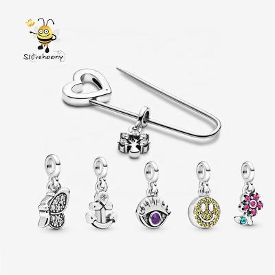 China Slovehoony's Lapel Pin Brooches Women Jewelry Safety 100% 925 Sterling Silver Fine Jewelry Vintage Pin Brooches Jewelry Pins Designer Brooches Pins for sale