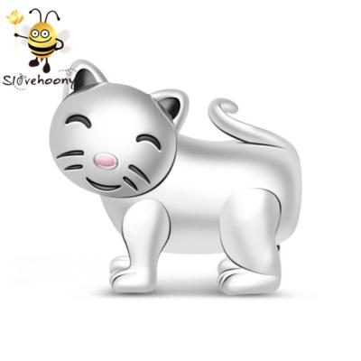 China Fit Bracelet Making 925 Sterling Silver Jewelry Fashion Classic Simple Bulk Cute Dog Silver Animal Charms For Pendants for sale