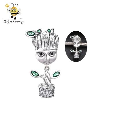 China Fit Bracelet Making 925 Sterling Silver Jewelry 925 Sterling Silver Bulk Groot Tree Charms Beads For Jewelry Making for sale